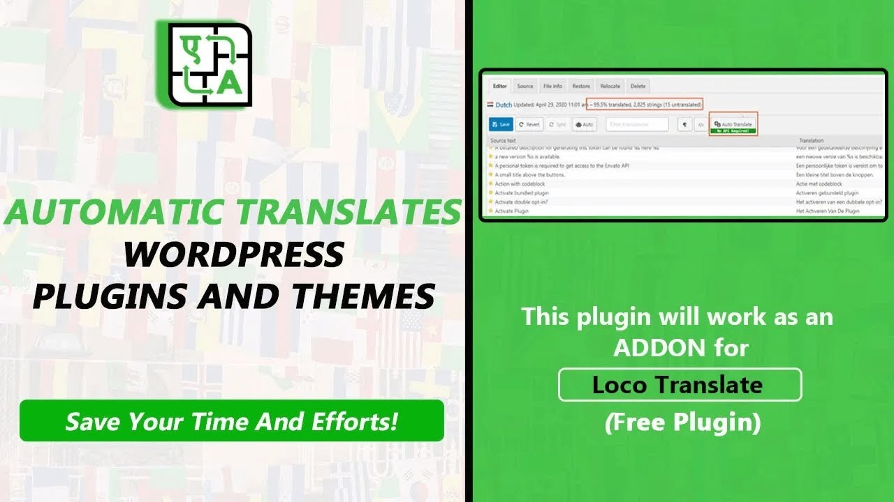 Automatic Loco Translate Pro Addon  for Loco translate