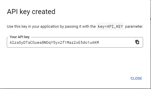 API key