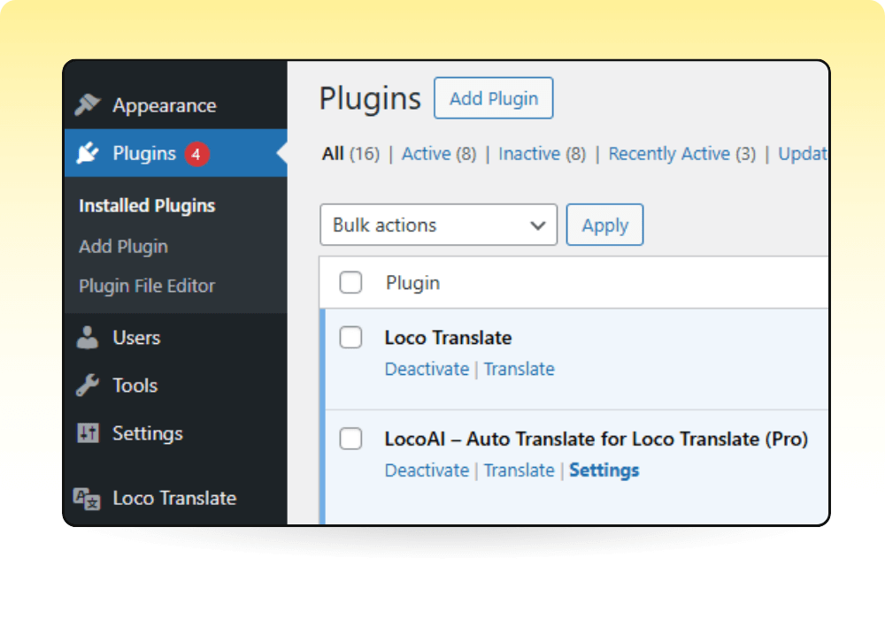 Installeer de Loco Translate-add-on