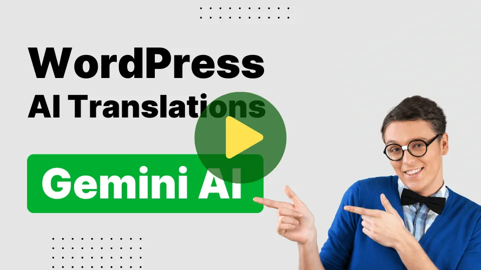 wordpress vertalingen gemini ai