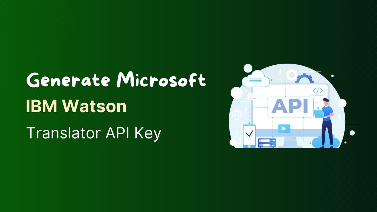 generate ibm watson key